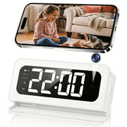 2K Alarm Clock Camera, 5G&2.4G WiFi Baby Camera, Wireless Indoor Camera for Home Security, Color Night Vision, Two-Way Talk, AI Motion Detection