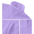 thumbnail image 5 of Boys Girls Jacket Lightweight Fall Spring Soft Anti-Pilling Lightweight Jacket Winter Thermal Outwears (Light Purple), 5 of 5