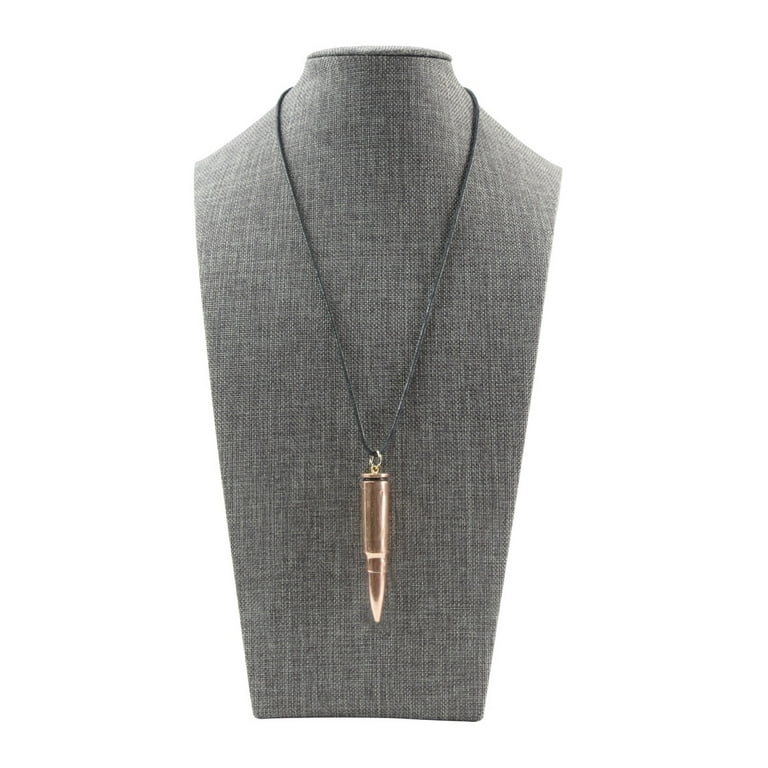 Copper Rifle Bullet Pendant Chain Necklace Men Women Unisex Jewelry Veteran Gift Copper Rifle Bullet Pendant Chain Necklace Men Women Unisex Jewelry Veteran Gift