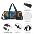 thumbnail image 4 of Fotbe Starry Night Sunflower Field Bolsa Deportiva de Lona Plegable con Estampado, Bolsa de Gimnasio con Bolsillo Seco/Húmedo, Bolsa de Viaje Ultraligera de Gran Capacidad, 4 of 6