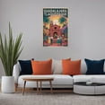 thumbnail image 5 of Vintage Retro Travel Poster Wall Art Tlaquepaque Guadalajara Mexico Colonial Church Plaza Historic Landmark Canvas Poster, 5 of 8