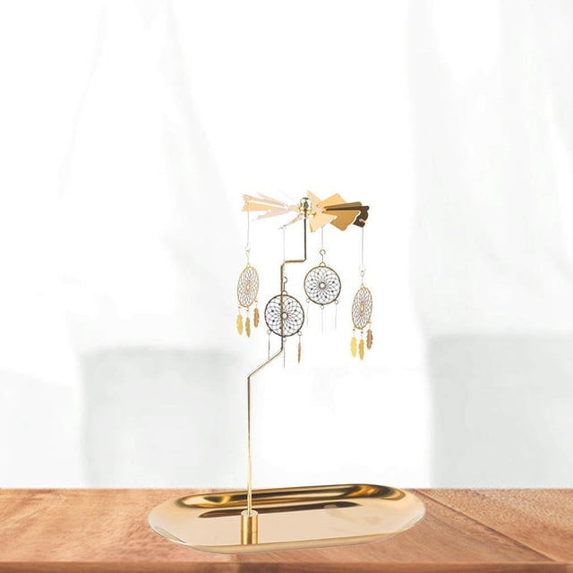 ziyahi Gold Candle Holder Rotating Tea Light Holder Candleholder Decor B
