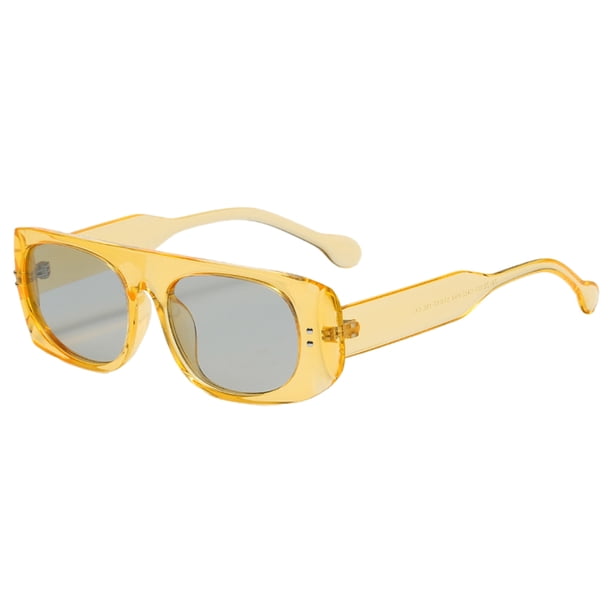 Gafas de Sol Polarizadas Sunnimix Amarillo Rectangular para Mujeres Deportes al Aire Libre