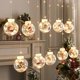 thumbnail image 4 of 2x 10 Piezas led lámpara de Vacaciones Navidad Decorativa Lámpara de Picadura Habitación Cortina Decoración Decoración de año Luces de Had Salvador  Luz colgante de Navidad, 4 of 9