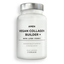 Amen Vegan Collagen Builder  , Organic Whole Foods, Vitamin C, Biotin, L-Lysine, L-Proline, 30 ct