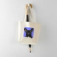 thumbnail image 5 of CafePress - Black French Bulldog Lover Tote Bag - Unisex Canvas Tote Bag, Beige, 1-Piece, 5 of 7