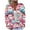 Pink, variant on ZQUUVOU Women's Sweater Casual Printed Knitted Cardigan Button Coat (White,3XL)