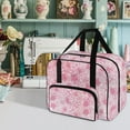 thumbnail image 2 of ZIATUBLE Cherry Blossom Sewing Machine Carrying Case Soft Carry Case with Storage Pockets and Handles Large Capacity Padded Storage Bag with 4 Bottom Rubber Pads Carry Tote Bag, 2 of 7