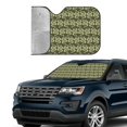 thumbnail image 3 of Kdxio Green Snake Print Front Windshield Sun Shade,Folding Auto Sunshade for Car Truck SUV-Medium, 3 of 7