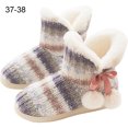 thumbnail image 1 of Laklulu Hausschuhe Damen Plüsch Gefüttert Warm Hausstiefel Feste Sohle, 1 of 5
