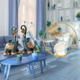 thumbnail image 2 of Estatuas Modernas De Elefante De Resina Y Bola De Cristal De Metal, Escultura Decorativa Para El Hogar, La Oficina, El Escritorio, La Sala De Estar, Etc., 2 of 8