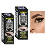 Black Surme Eyeliner Powder Set, Eye Liner Waterproof Smudge Proof, Cat Eye Makeup, Eye Black Eyeshadow - Buy 2 Get 1 Free