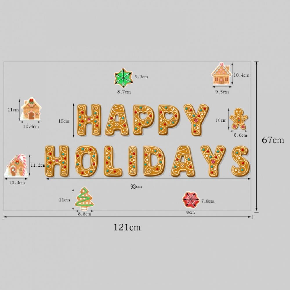 Christmas Garage Decoration Magnets Stickers Happy Holidays Merry Christmas Refrigerator Stickers Christmas Garage Door Decals for Christmas Party Supplies Home Decorations