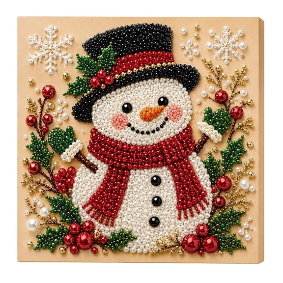 Christmas Pearl Art DIY Kit, Holiday Painting Craft Set, DIY Pearl Art Wall Decor, Creative Home Decoration Project for Adults