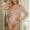 Beige, variant on Women's Autumn Street Style Sequined Mesh Bodysuit Sheer Long Sleeve Underwire Design Flattering Breathable Glitter Ideal For Fall Fashion Streetwear Beige XS