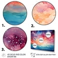 thumbnail image 3 of Designart "Celestial Mirage Colorful Sky Photo III" Landscapes Floater Framed Wall Art Living Room, 3 of 7