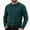 Green, variant on Babcutegg Mens Cable Knit Sweater Crew Neck Long Sleeve Pullover Thick Warm Casual Sweaters Size 2XL