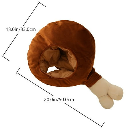 

1pc Comfortable Headdress Trendy Drumsticks Hat Photo Prop Children Toy (Brown)