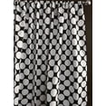 thumbnail image 2 of Cotton Curtain Polka Dots Print 58 Inch Wide / Large Dots White on Black, 2 of 2