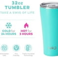 thumbnail image 2 of Swig Life 32oz Tumbler | Insulated Stainless Steel Travel Tumbler | Aqua, 2 of 9