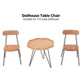 thumbnail image 3 of Silla de mesa para casa de muñecas modelo de silla de mesa en miniatura exquisita caja fuerte de haya simulada para dormitorio para coleccionistas ANGGREK Otros, 3 of 8