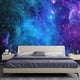 thumbnail image 2 of Tapiz extra grande del espacio de la galaxia para el dormitorio Estética Azul Cielo estrellado Estrellas Universo Tapiz Nebulosa misteriosa Colgante de pared Decoración de fondo para el dormitori, 2 of 5