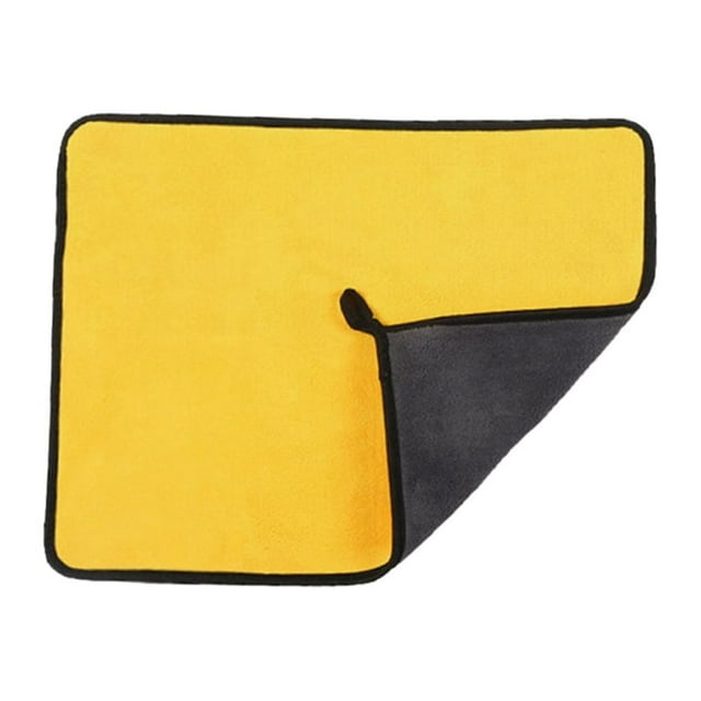 Guardoinrt Say Goodbye To Wet Pet Grooming Towel For Quick Drying Durable Dog Towels For Drying Dogs Yellow+Grey 30*30cm 1Set