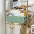 thumbnail image 3 of AMERTEER Bedside Storage Basket Storage Hanging Basket with Hooks Large Capacity Divided Storage Hanging Basket Hanging Storage Box for Students, 3 of 10