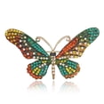 thumbnail image 1 of nipocaio Women Large Colorful Butterfly Shaped Brooch Pin Rhinestone Crystal Butterfly Lapel Pin for Coats Jackets Sweaters Accessory,1 Pc, 1 of 5