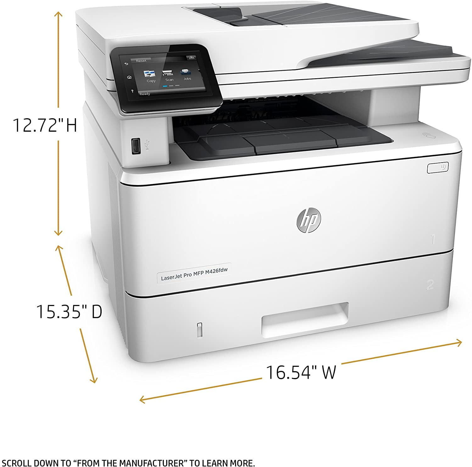 Vertrek Baby Dood in de wereld HP LaserJet Pro M426fdw(F6W15A) All-in-One Wireless Laser Printer with  Double-Sided Printing - Walmart.com