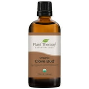 Plant Therapy Clove Bud Organic Essential Oil 100% Pure USDA Certified Organic, Undiluted, Natural Aromatherapy 100mL