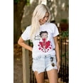 thumbnail image 4 of Vintage Betty Boop Cartoon Hearts Women's Graphic T Shirt Tees Brisco Brands S, 4 of 5