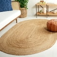 thumbnail image 2 of SAFAVIEH Natural Fiber Cebrail Geometric Area Rug, Natural, 2'6" x 4' Oval, 2 of 7