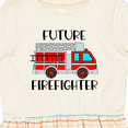 thumbnail image 4 of Inktastic Future Firefighter Red Fire Truck Engine Girls Toddler Dress, 4 of 5