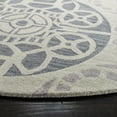 thumbnail image 6 of SAFAVIEH Wyndham Louise Medallion Wool Area Rug, Silver/Blue, 3' x 5', 6 of 9