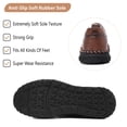thumbnail image 4 of Mens Non-slip Loafers Outdoor Casual Lightweight Retro Driving Shoes Minimalist Business Office Moccasins Brown 10 US, 4 of 7