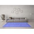 thumbnail image 3 of Ahgly Company Machine Washable Indoor Rectangle Oriental Blue Traditional Area Rugs, 6' x 9', 3 of 4