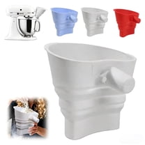 Flour Funnel for KitchenAid Stand Mixers, Fits 4.5–5 Qt, Collapsible Silicone Attachment Stand Mixer Attachment for Kitchen Easy to Operate