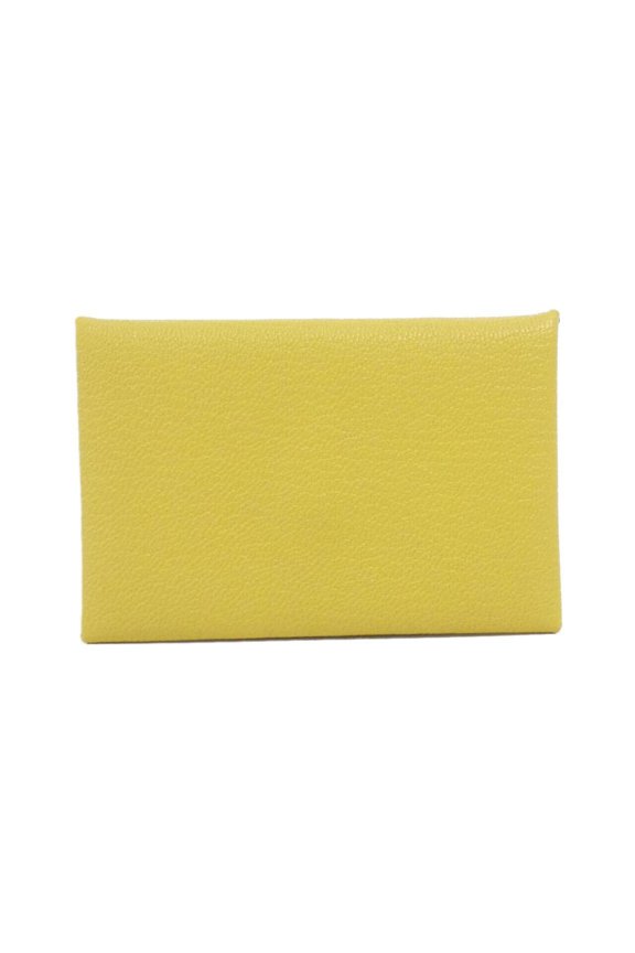 Pre-Owned Hermes Calvi Verso 078476CK Business Card Holder/Card Case