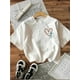 thumbnail image 1 of Loose Casual Round-Neck Women'S Top with a Handwritten Cross And The Text 'Jesus Has My' Printed on It., 1 of 5