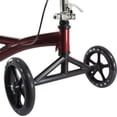thumbnail image 6 of Roscoe Medical Knee Walker Scooter with Basket and Padded Seat, Burgundy, 6 of 7