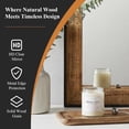 thumbnail image 7 of MODE HOME 36x24 Inch Rustic Wood Wall Mirror, Solid Wood Framed Farmhouse Mirror for Bathroom Vanity, Living Room & Entryway Decor, 7 of 7