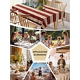 thumbnail image 5 of American Flag Table Cloth, Vintage Red BlueUSA Flag Waterproof Tablecloth for Square Tables, Reusable Washable Fabric Table Cover for Restaurant Kitchen Dining Tables 60"x60", 5 of 6