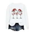 thumbnail image 4 of Sweatshirts for Women Crew Neck Hoodless Christmas Printed Casual Loose Sweatshirt Pullover, 4 of 6