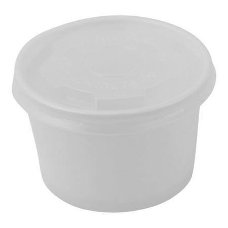 Cold Food Storage Container - 100 Count Deli Containers Durable Food Storage Containers with Lids, Hot and Cold Disposable Containers Use for Frozen Desserts, Soups, or Any Food of Your Choice (4oz)