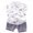 X116 White, variant on Toddler Boys Outfits Cartoon Plane Print Short Sleeved Lapel Neck Tees And Shorts Set Summer Holiday Fashion Breathable For Kids Boys Outfit Size 2-3 Years White