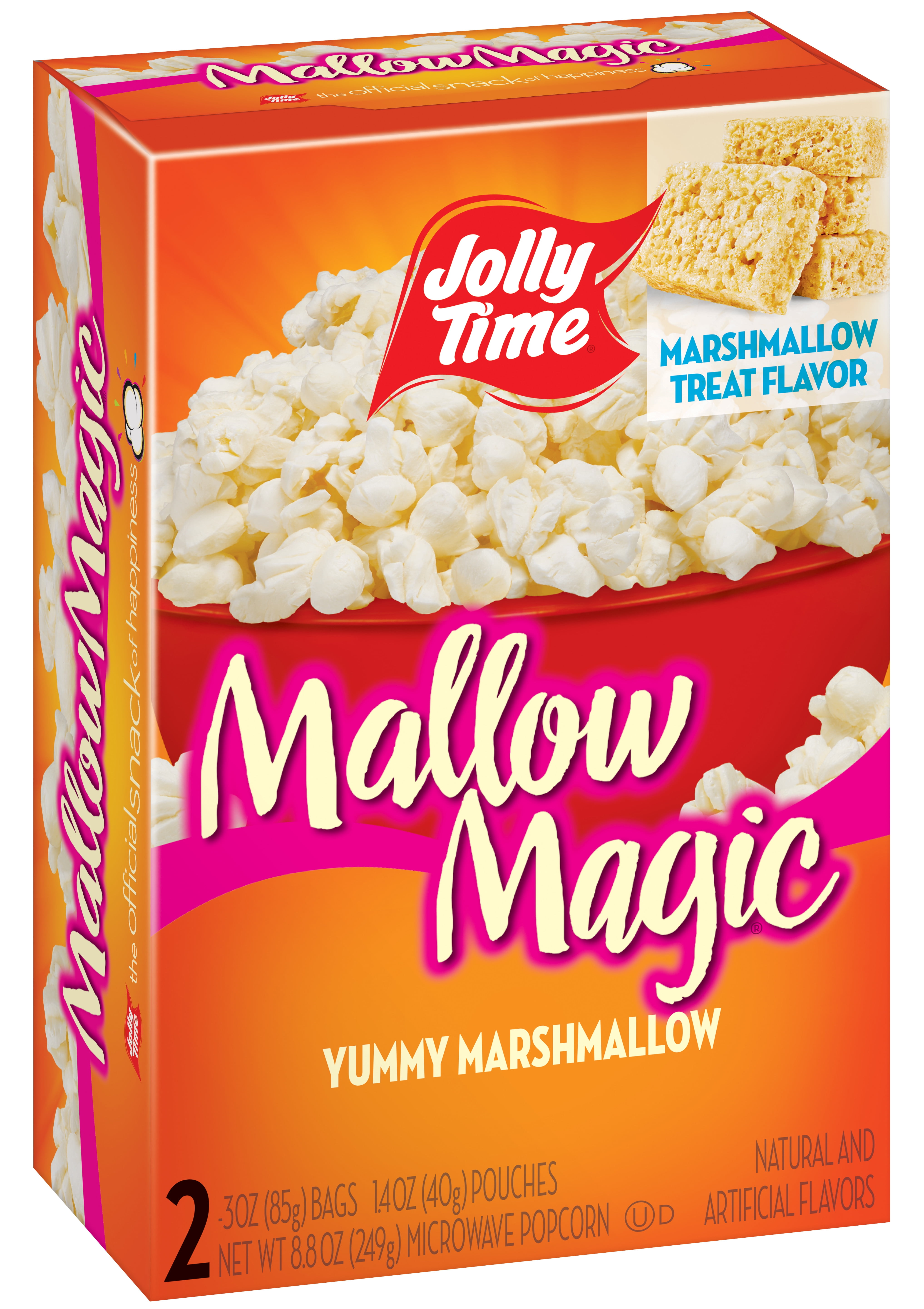 JOLLY TIME Mallow Magic 3.5 oz. 2 Ct Microwave Popcorn. GlutenFree Non