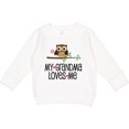 thumbnail image 2 of Inktastic Grandma Loves Me Girls Owl Toddler Sweatshirt, 2 of 4