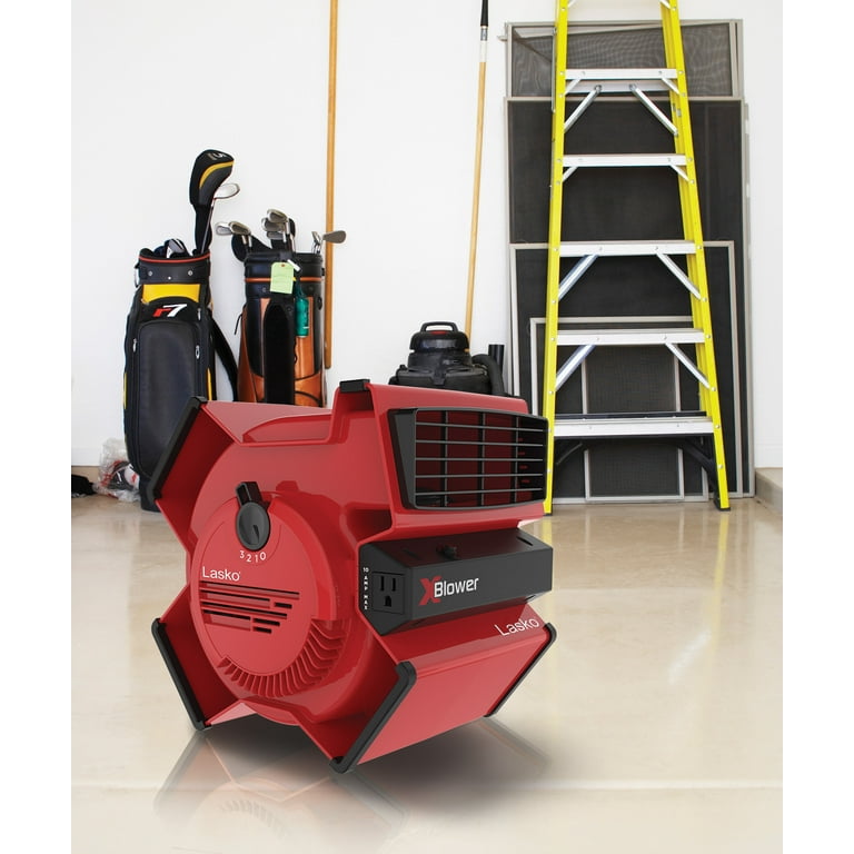 Lasko X-Blower Multi-Position Utility Blower Fan with USB Port, X12900, Red  - Walmart.com