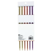 Boye Anodized Aluminum Knitting Needles, 10 inch, US Sizes 6,7,8